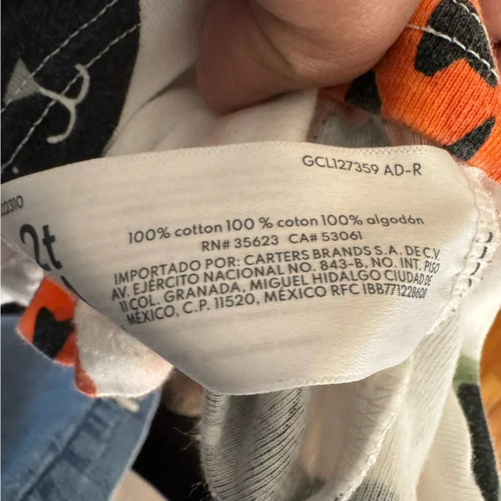 Carters Pajama Sets Toddler Halloween